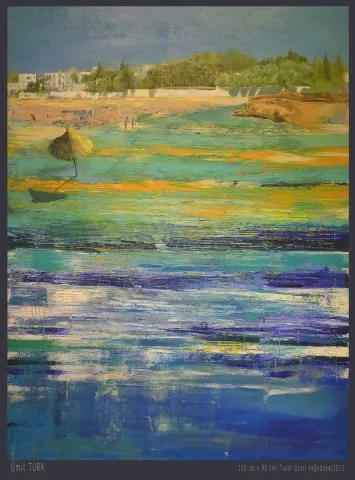 ÜMİT TÜRK — “İzlenimyorum - Tunus”, 2013 "İzlenimyorum - Tunus" eseri ÜMİT TÜRK tarafından 2013 yılında 120x90 cm ölçülerinde Tuval üzeri akrilik boya tekniği ile yapılmıştır.