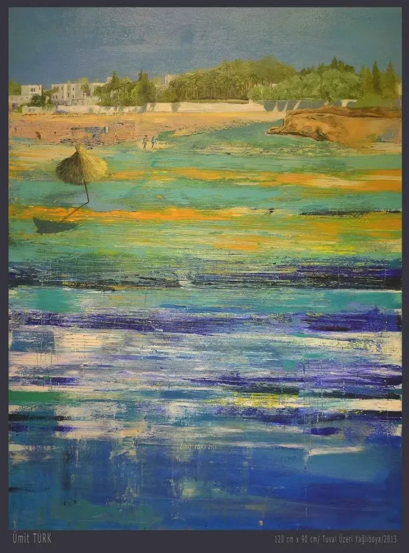 "İzlenimyorum - Tunus" eseri ÜMİT TÜRK tarafından 2013 yılında 120x90 cm ölçülerinde Tuval üzeri akrilik boya tekniği ile yapılmıştır.