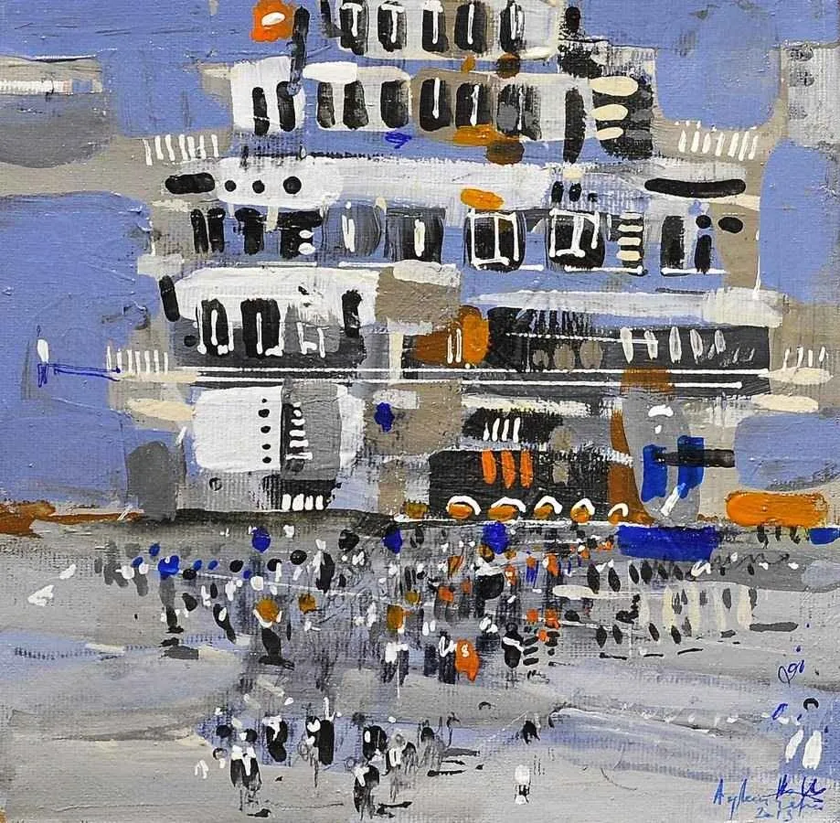 "isimsiz" eseri AYHAN ÇETİN tarafından 20x20 cm ölçülerinde yapılmıştır.
