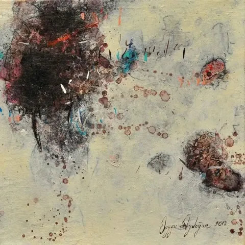 "isimsiz" eseri DUYGU AYDOĞAN tarafından 20x20 cm ölçülerinde yapılmıştır.