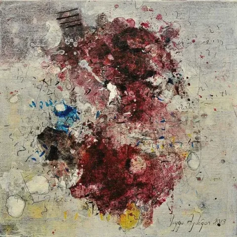 "isimsiz" eseri DUYGU AYDOĞAN tarafından 20x20 cm ölçülerinde yapılmıştır.