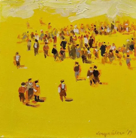 "isimsiz" eseri DERYA ÜLKER tarafından 20x20 cm ölçülerinde yapılmıştır.
