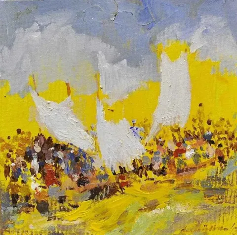 "isimsiz" eseri DERYA ÜLKER tarafından 20x20 cm ölçülerinde yapılmıştır.