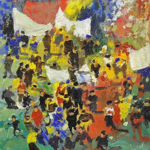 "isimsiz" eseri DERYA ÜLKER tarafından 20x20 cm ölçülerinde yapılmıştır.