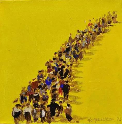 "isimsiz" eseri DERYA ÜLKER tarafından 20x20 cm ölçülerinde yapılmıştır.