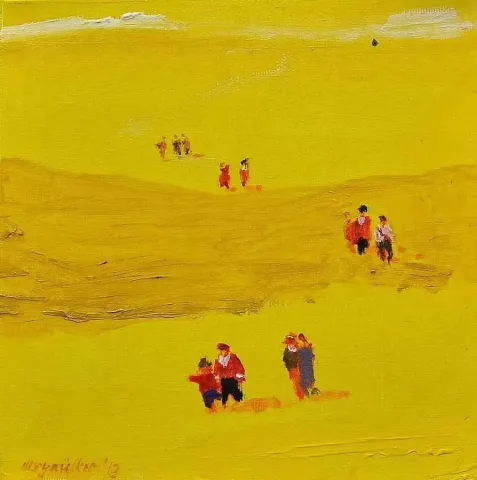 "isimsiz" eseri DERYA ÜLKER tarafından 20x20 cm ölçülerinde yapılmıştır.