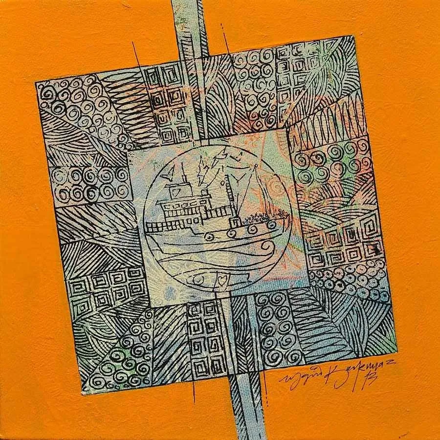 "isimsiz" eseri ENGİN KORKMAZ tarafından 20x20 cm ölçülerinde yapılmıştır.