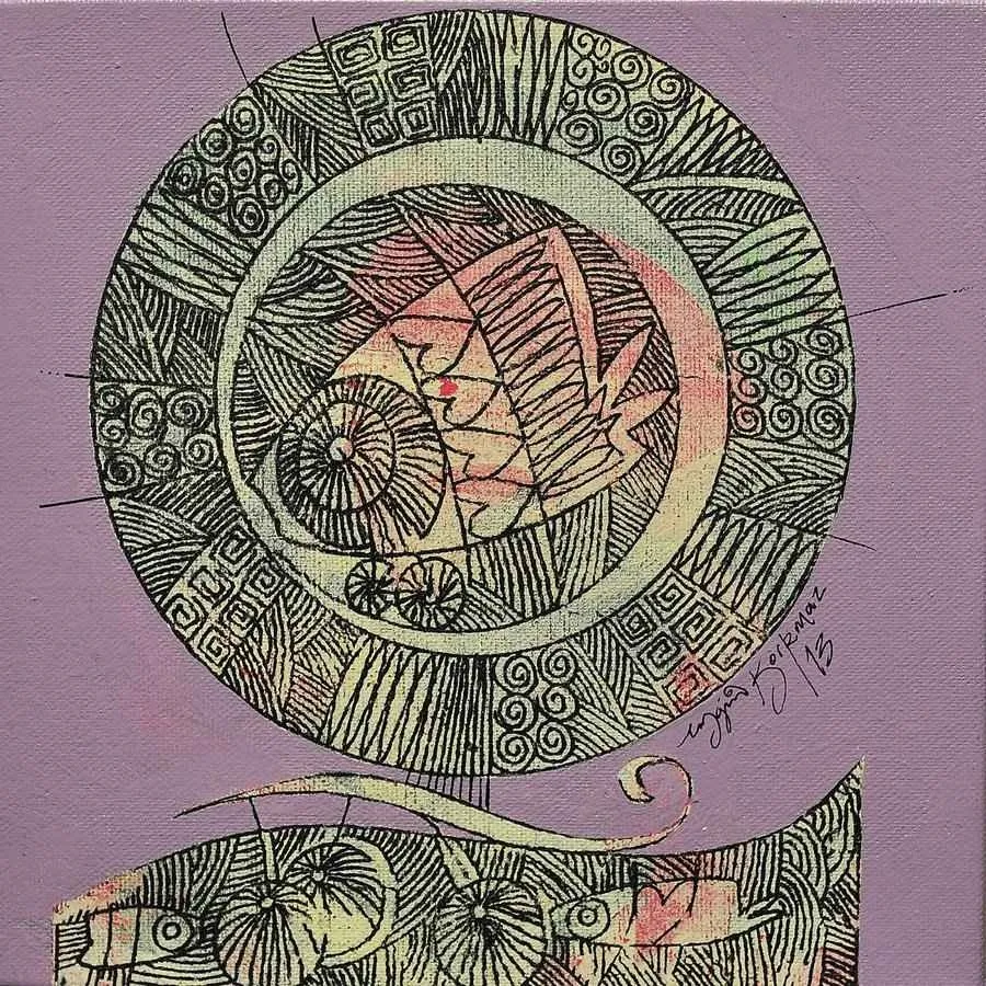 "isimsiz" eseri ENGİN KORKMAZ tarafından 20x20 cm ölçülerinde yapılmıştır.