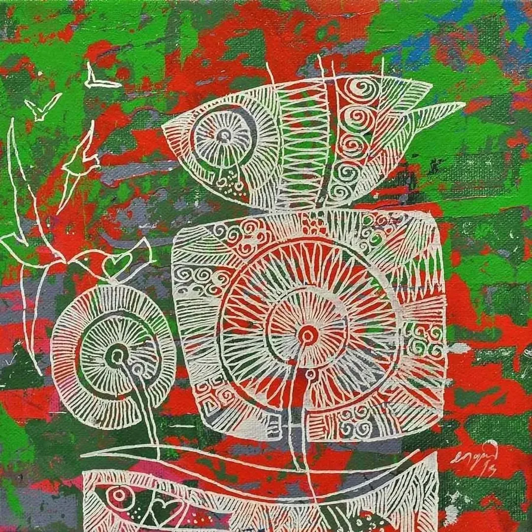 "isimsiz" eseri ENGİN KORKMAZ tarafından 20x20 cm ölçülerinde yapılmıştır.