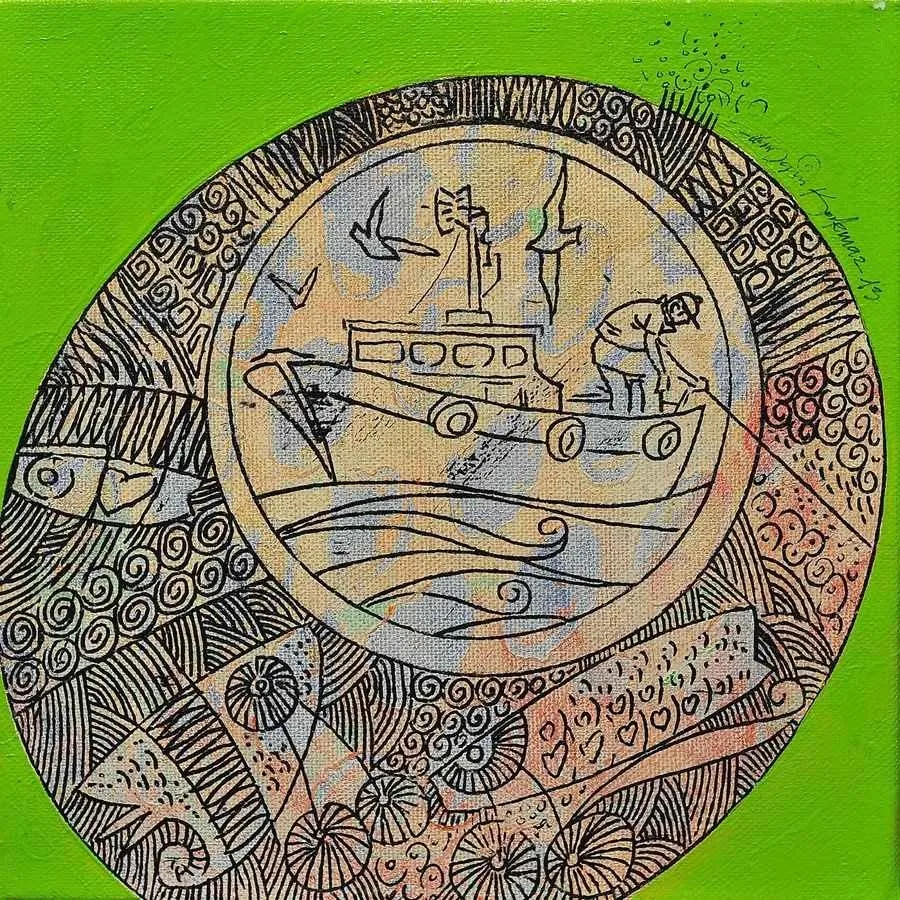 "isimsiz" eseri ENGİN KORKMAZ tarafından 20x20 cm ölçülerinde yapılmıştır.