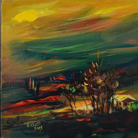 EKREM KUTLU — “isimsiz” "isimsiz" eseri EKREM KUTLU tarafından 20x20 cm ölçülerinde yapılmıştır.