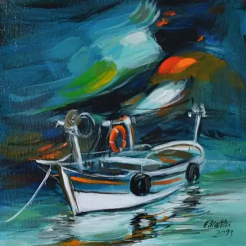EKREM KUTLU — “isimsiz” "isimsiz" eseri EKREM KUTLU tarafından 20x20 cm ölçülerinde yapılmıştır.