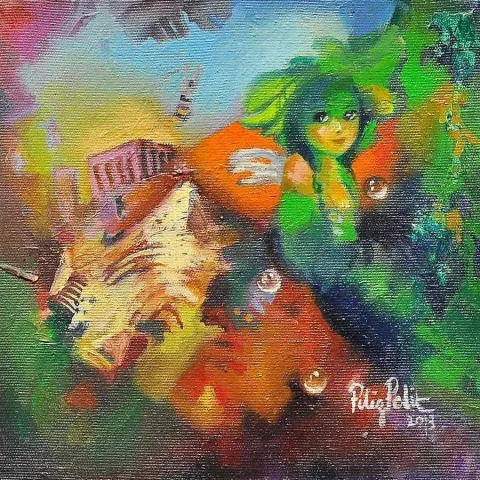 "isimsiz" eseri FİLİZ PELİT tarafından 20x20 cm ölçülerinde yapılmıştır.
