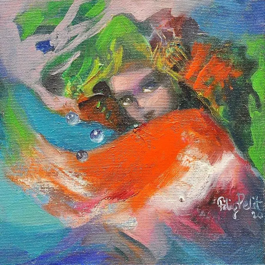 "isimsiz" eseri FİLİZ PELİT tarafından 20x20 cm ölçülerinde yapılmıştır.