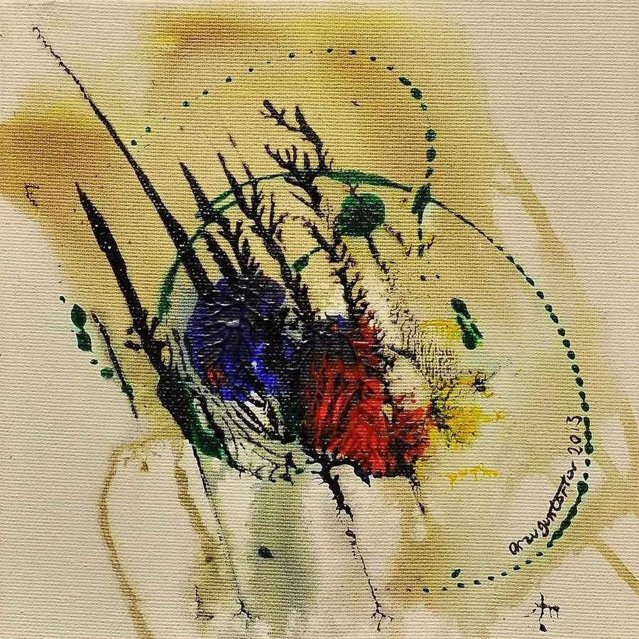 "isimsiz" eseri ARZU TORTOÇ tarafından 20x20 cm ölçülerinde yapılmıştır.