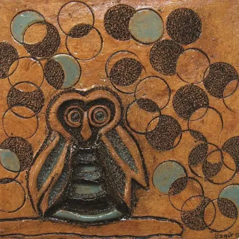 "isimsiz" eseri ÖZGÜR KAPTAN tarafından 20x20 cm ölçülerinde yapılmıştır.