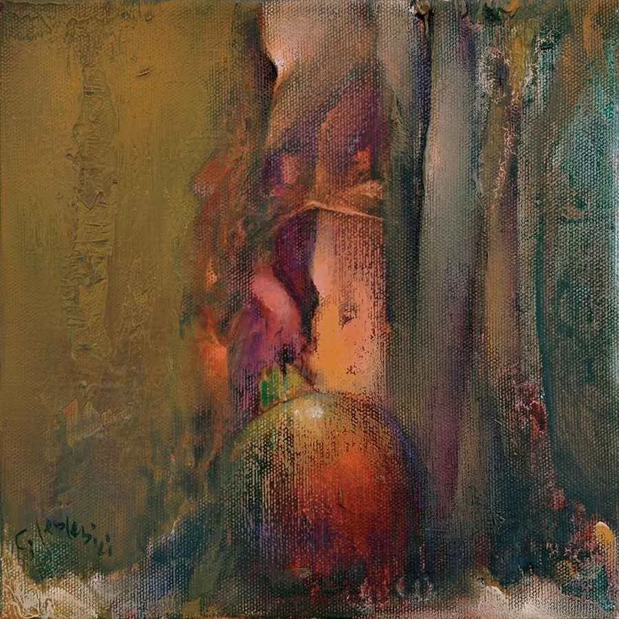 "isimsiz" eseri SERDAR LEBLEBİCİ tarafından 20x20 cm ölçülerinde yapılmıştır.