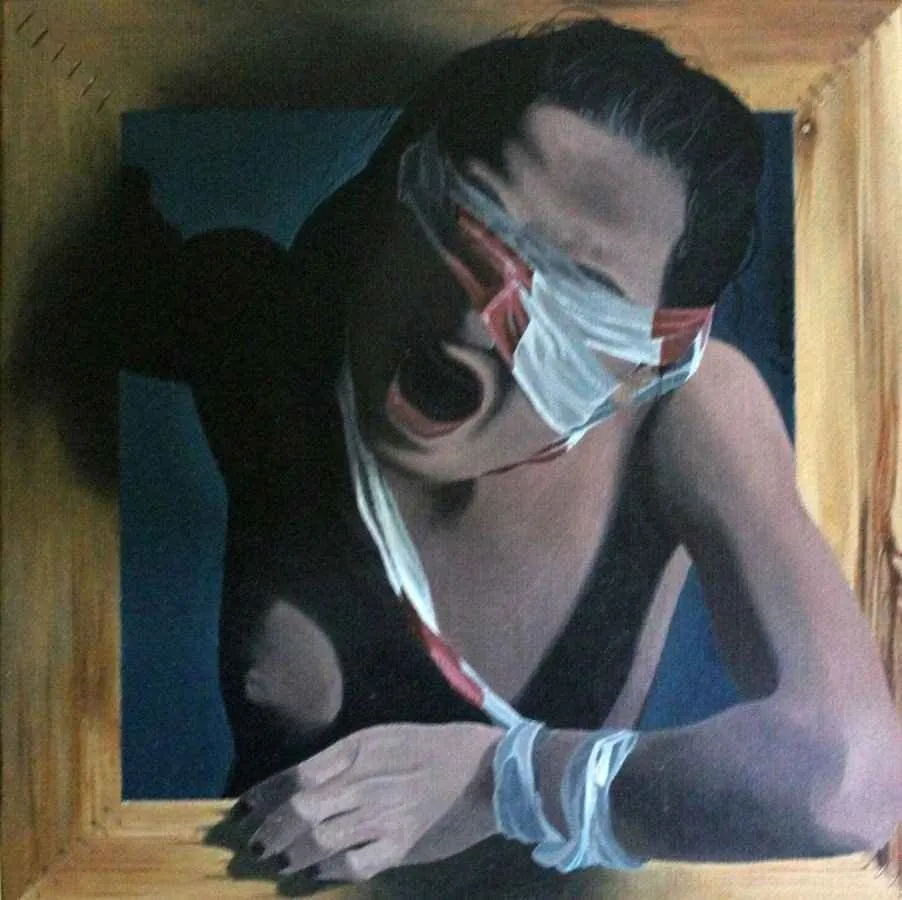 "isimsiz" eseri BERK ARIKAN tarafından 20x20 cm ölçülerinde yapılmıştır.