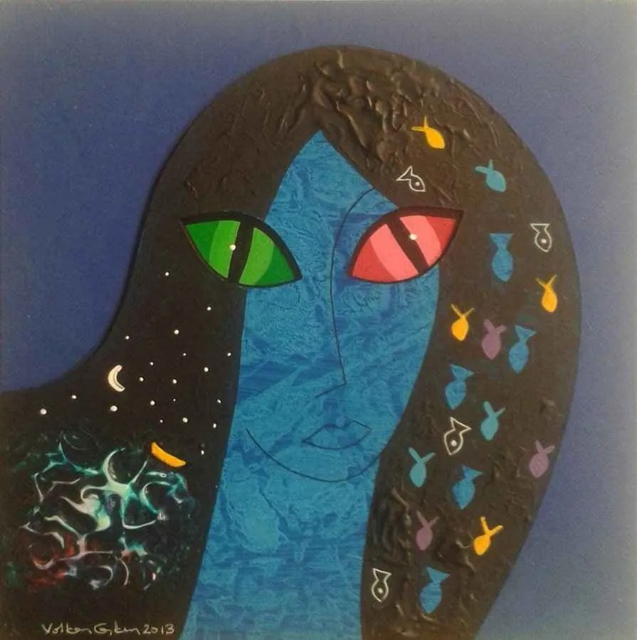 "isimsiz" eseri VOLKAN COŞKUN tarafından 20x20 cm ölçülerinde yapılmıştır.