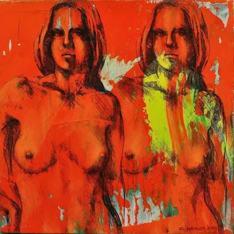 CEYHUN YAMAN — “isimsiz” "isimsiz" eseri CEYHUN YAMAN tarafından 20x20 cm ölçülerinde yapılmıştır.