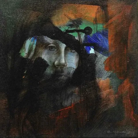CEYHUN YAMAN — “isimsiz” "isimsiz" eseri CEYHUN YAMAN tarafından 20x20 cm ölçülerinde yapılmıştır.