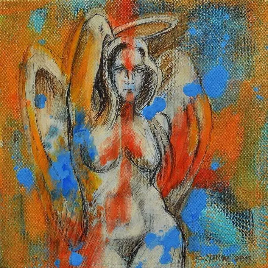 "isimsiz" eseri CEYHUN YAMAN tarafından 20x20 cm ölçülerinde yapılmıştır.