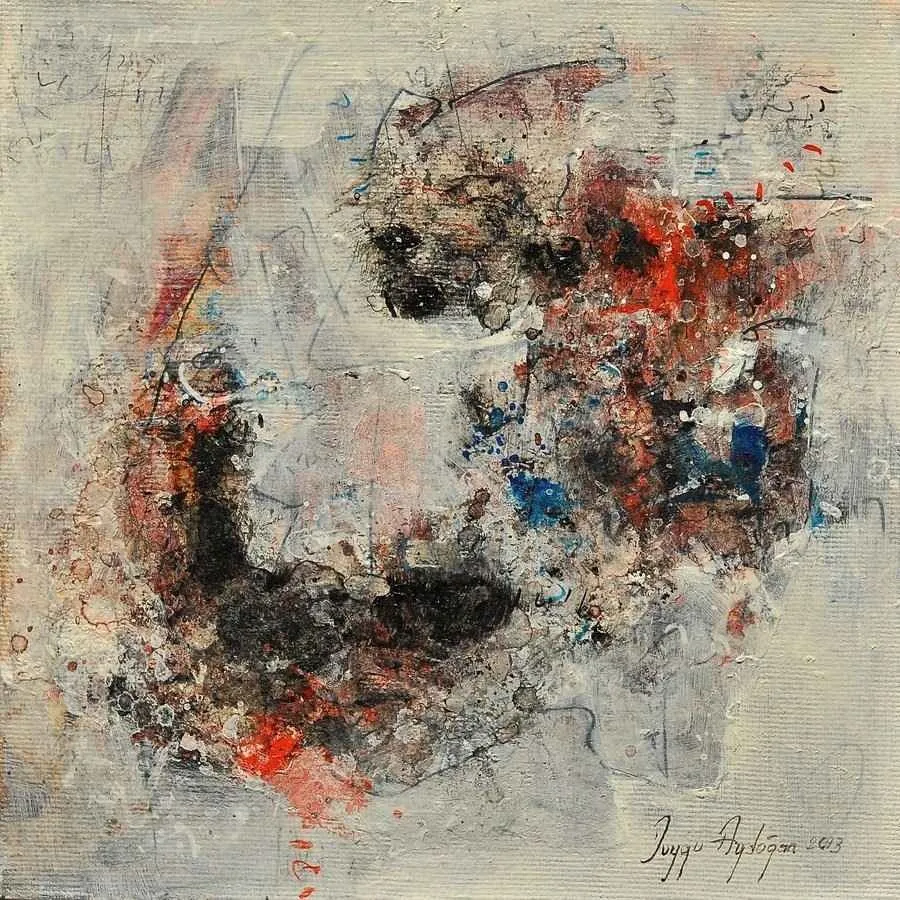 "isimsiz" eseri DUYGU AYDOĞAN tarafından 20x20 cm ölçülerinde yapılmıştır.