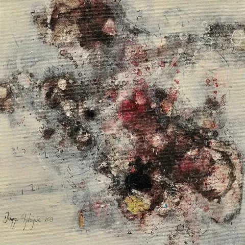 "isimsiz" eseri DUYGU AYDOĞAN tarafından 20x20 cm ölçülerinde yapılmıştır.