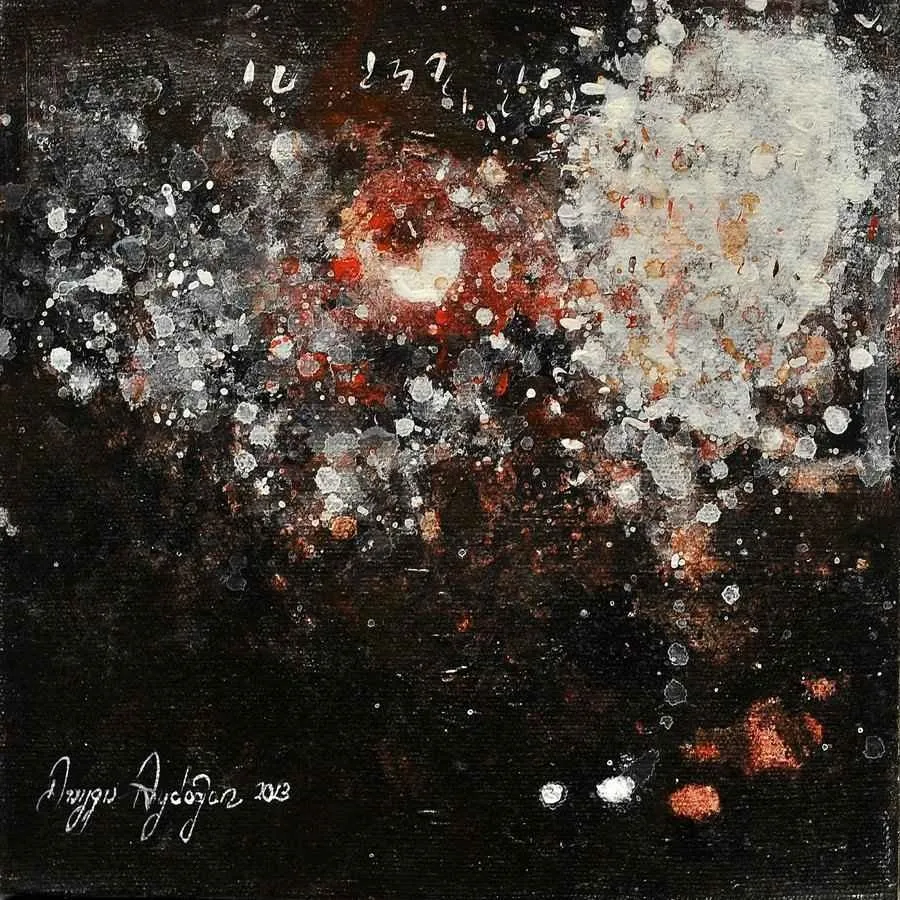 "isimsiz" eseri DUYGU AYDOĞAN tarafından 20x20 cm ölçülerinde yapılmıştır.