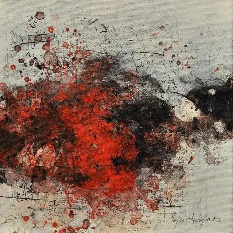 "isimsiz" eseri DUYGU AYDOĞAN tarafından 20x20 cm ölçülerinde yapılmıştır.