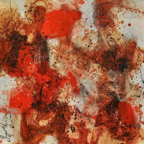"isimsiz" eseri DUYGU AYDOĞAN tarafından 20x20 cm ölçülerinde yapılmıştır.