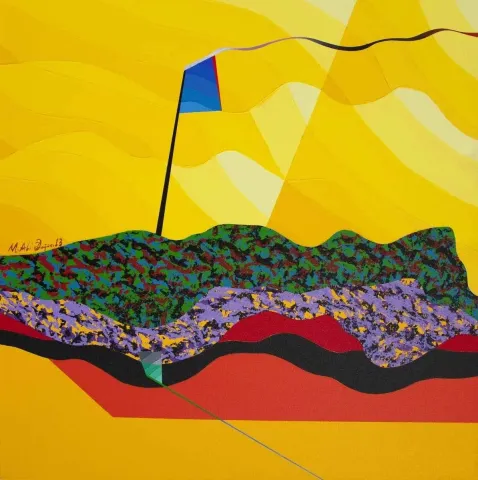 "isimsiz" eseri MEHMET ALİ DOĞAN tarafından 2012 yılında 65x65 cm ölçülerinde Tuval üzeri akrilik boya tekniği ile yapılmıştır.