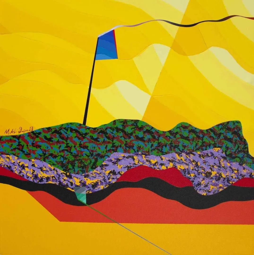 "isimsiz" eseri MEHMET ALİ DOĞAN tarafından 2012 yılında 65x65 cm ölçülerinde Tuval üzeri akrilik boya tekniği ile yapılmıştır.