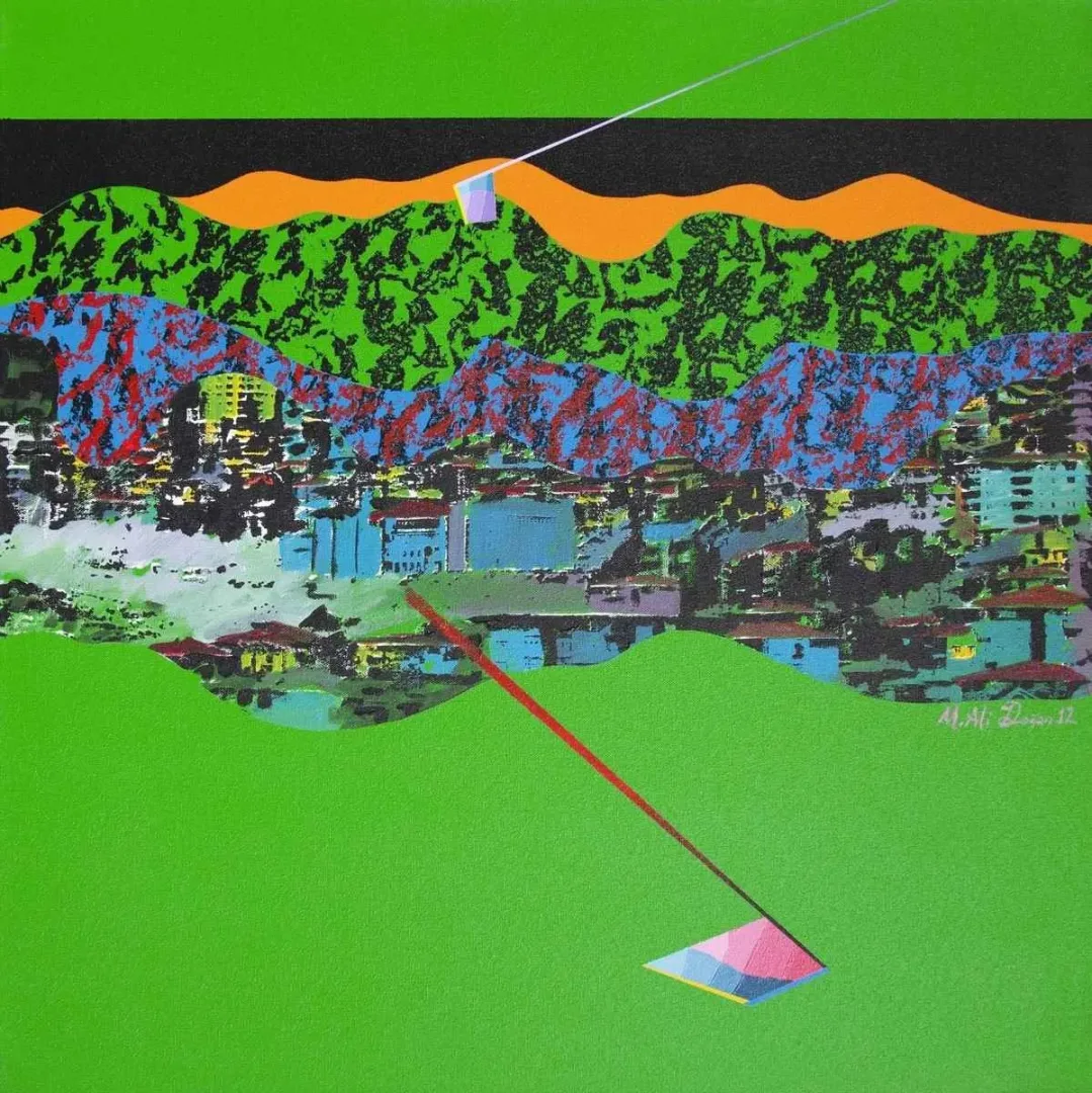 "isimsiz" eseri MEHMET ALİ DOĞAN tarafından 2012 yılında 65x65 cm ölçülerinde Tuval üzeri akrilik boya tekniği ile yapılmıştır.