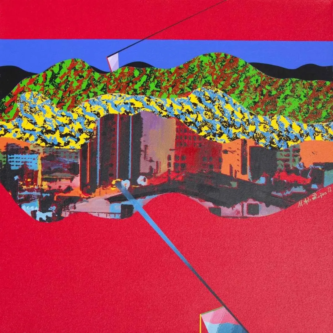 "isimsiz" eseri MEHMET ALİ DOĞAN tarafından 2012 yılında 65x65 cm ölçülerinde Tuval üzeri akrilik boya tekniği ile yapılmıştır.