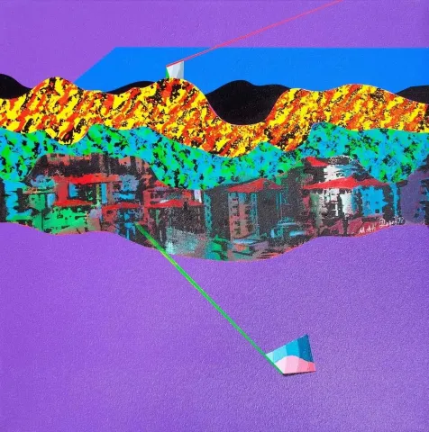 "isimsiz" eseri MEHMET ALİ DOĞAN tarafından 2012 yılında 65x65 cm ölçülerinde Tuval üzeri akrilik boya tekniği ile yapılmıştır.