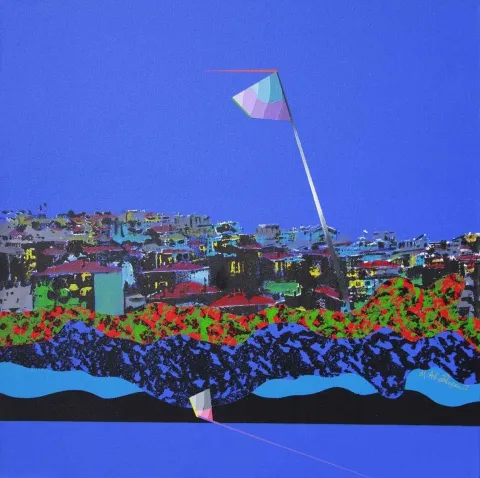 "isimsiz" eseri MEHMET ALİ DOĞAN tarafından 2012 yılında 65x65 cm ölçülerinde Tuval üzeri akrilik boya tekniği ile yapılmıştır.
