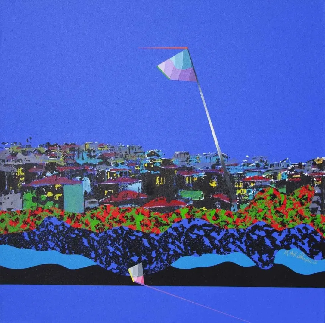 MEHMET ALİ DOĞAN — “isimsiz”, 2012 "isimsiz" eseri MEHMET ALİ DOĞAN tarafından 2012 yılında 65x65 cm ölçülerinde Tuval üzeri akrilik boya tekniği ile yapılmıştır.