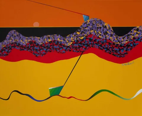 "isimsiz" eseri MEHMET ALİ DOĞAN tarafından 2012 yılında 65x80 cm ölçülerinde Tuval üzeri akrilik boya tekniği ile yapılmıştır.