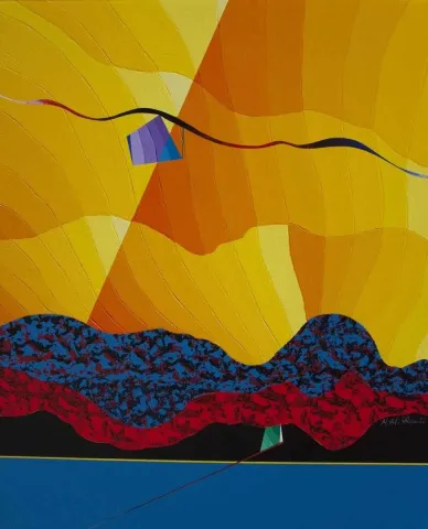 "isimsiz" eseri MEHMET ALİ DOĞAN tarafından 2012 yılında 80x65 cm ölçülerinde Tuval üzeri akrilik boya tekniği ile yapılmıştır.