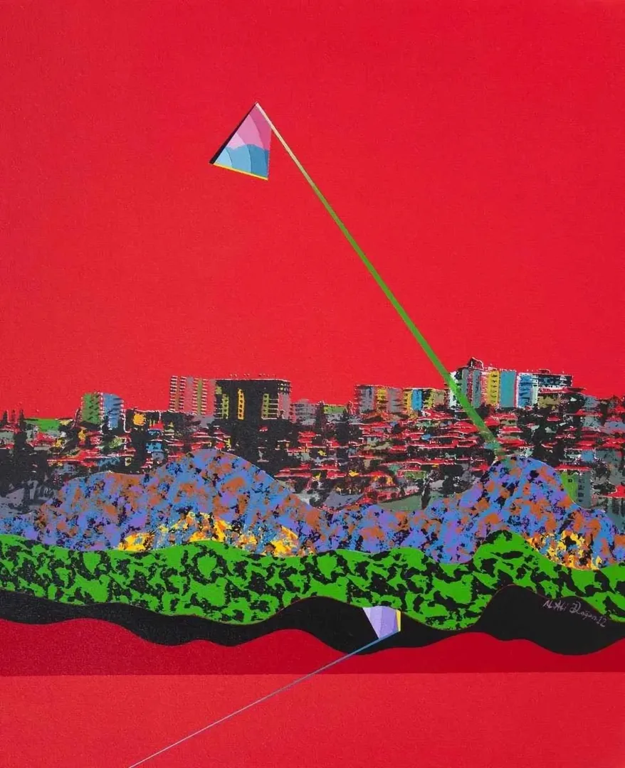 "isimsiz" eseri MEHMET ALİ DOĞAN tarafından 2012 yılında 80x65 cm ölçülerinde Tuval üzeri akrilik boya tekniği ile yapılmıştır.