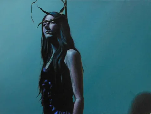 "isimsiz" eseri METİN KALKIZOĞLU tarafından 2013 yılında 23x31 cm ölçülerinde Tuval üzeri akrilik boya tekniği ile yapılmıştır.