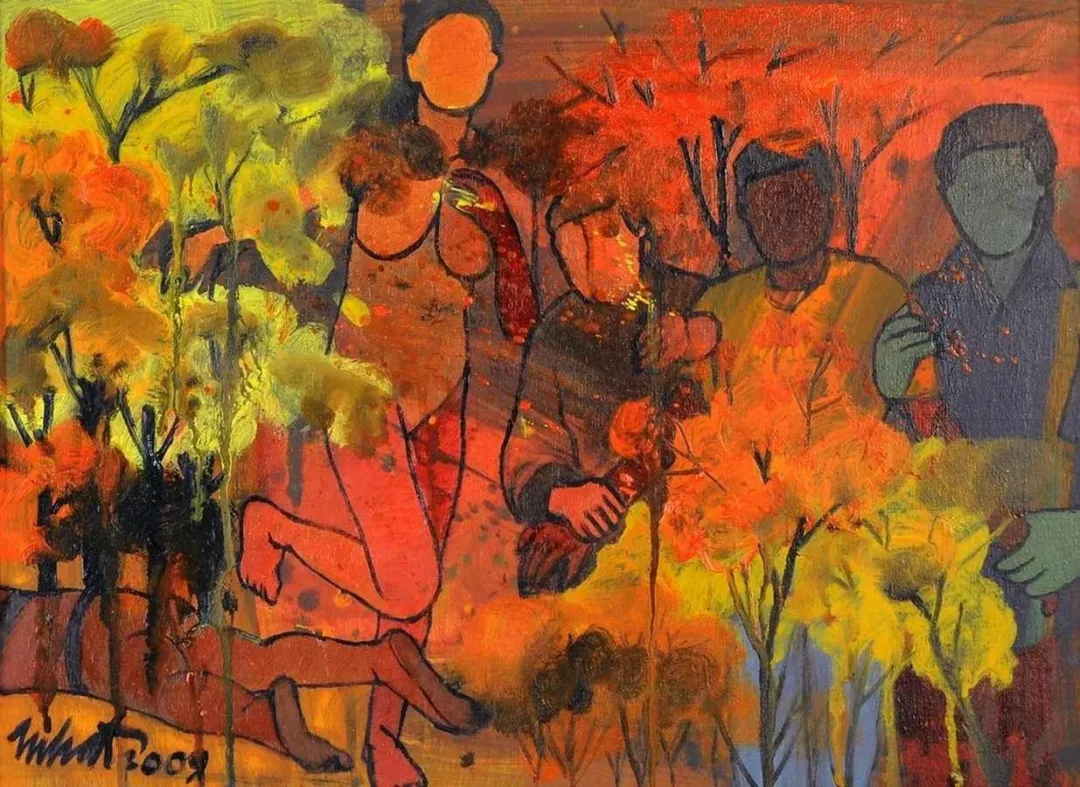 "Çok boyutlu yaşam kesiti" eseri NİHAT KAHRAMAN tarafından 2008 yılında 50x60 cm ölçülerinde Tuval üzeri yağlı boya tekniği ile yapılmıştır.