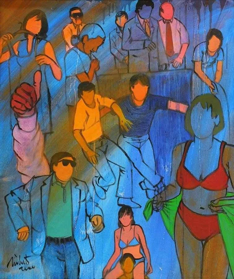 yakınlaştır "Açık ve gizli" eseri NİHAT KAHRAMAN tarafından 2009 yılında 20x25 cm ölçülerinde Kağıt üzeri yağlı boya tekniği ile yapılmıştır.