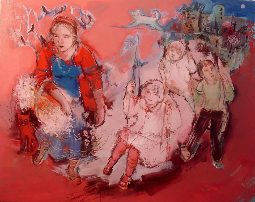 yakınlaştır "tek başınayız" eseri PERUZE HAMURCU tarafından 2013 yılında 92x73 cm ölçülerinde Tuval üzeri yağlı boya tekniği ile yapılmıştır.