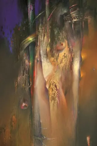 "İsimsiz Seri" eseri SERDAR LEBLEBİCİ tarafından 2013 yılında 150x100 cm ölçülerinde Tuval üzeri yağlı boya tekniği ile yapılmıştır.