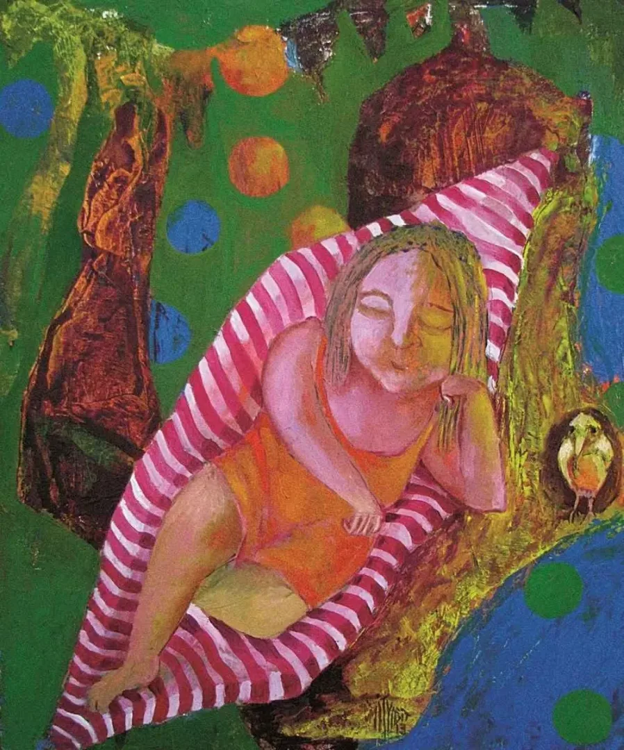 yakınlaştır "Huzur" eseri ÜMİT YİĞİT tarafından 2013 yılında 60x50 cm ölçülerinde Tuval üzeri yağlı boya tekniği ile yapılmıştır.