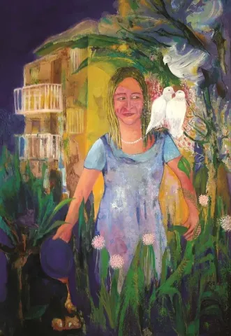 ÜMİT YİĞİT — “Baharda Kuşlar Gibi”, 2013 "Baharda Kuşlar Gibi" eseri ÜMİT YİĞİT tarafından 2013 yılında 150x100 cm ölçülerinde Tuval üzeri yağlı boya tekniği ile yapılmıştır.