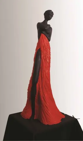 "Havva" eseri YILDIZ YILMAZ tarafından 2012 yılında 65x30x18 cm ölçülerinde Polyester Döküm tekniği ile yapılmıştır.