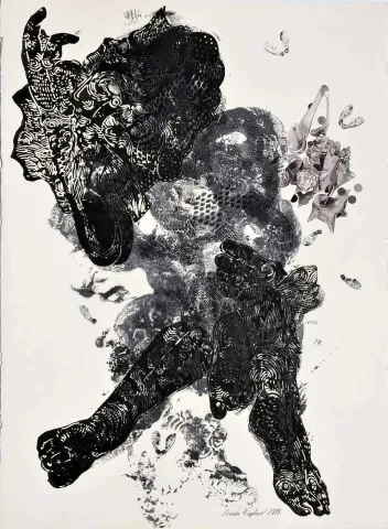 "Deniz Tanrıları" eseri SEMİH KAPLAN tarafından 2013 yılında 105x75 cm ölçülerinde Kağıt üzeri akrilik ve sulu boya tekniği ile yapılmıştır.